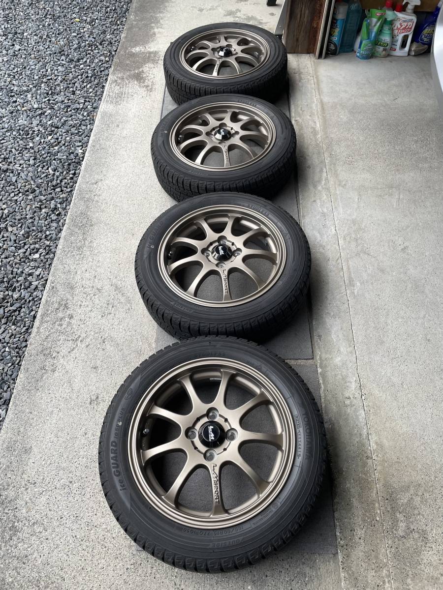 バリ溝】165/60r15 アルミホイール・タイヤセット 4本