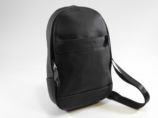 送料無料，大人気 32 v COACH ボディバッグ レザー ワン ショルダー リュック 型 黒 ブラック レディース メンズ 両方OK 参考定価3.6万円(その他)｜売買されたオークション情報、yahooの商品情報をアーカイブ公開 - かばん、バッグ