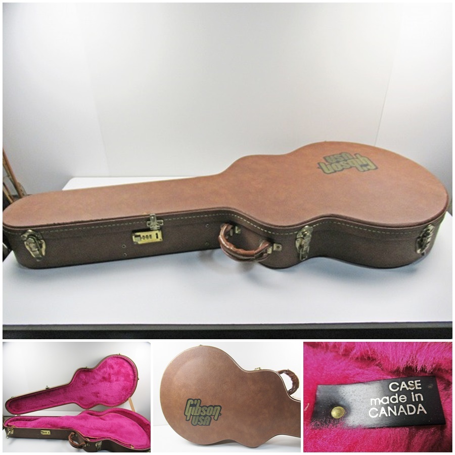 ◇[D39]Gibson USA ギブソン ヴィンテージ ハードケース ブラウン 