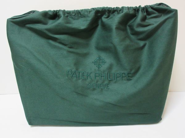 ◆売り切り 非売品 未使用 保管品 PATEK PHILIPPE パテックフィリップ レディースバック スエード グリーン 専用袋入り 現状渡し_10
