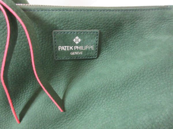 ◆売り切り 非売品 未使用 保管品 PATEK PHILIPPE パテックフィリップ レディースバック スエード グリーン 専用袋入り 現状渡し_2