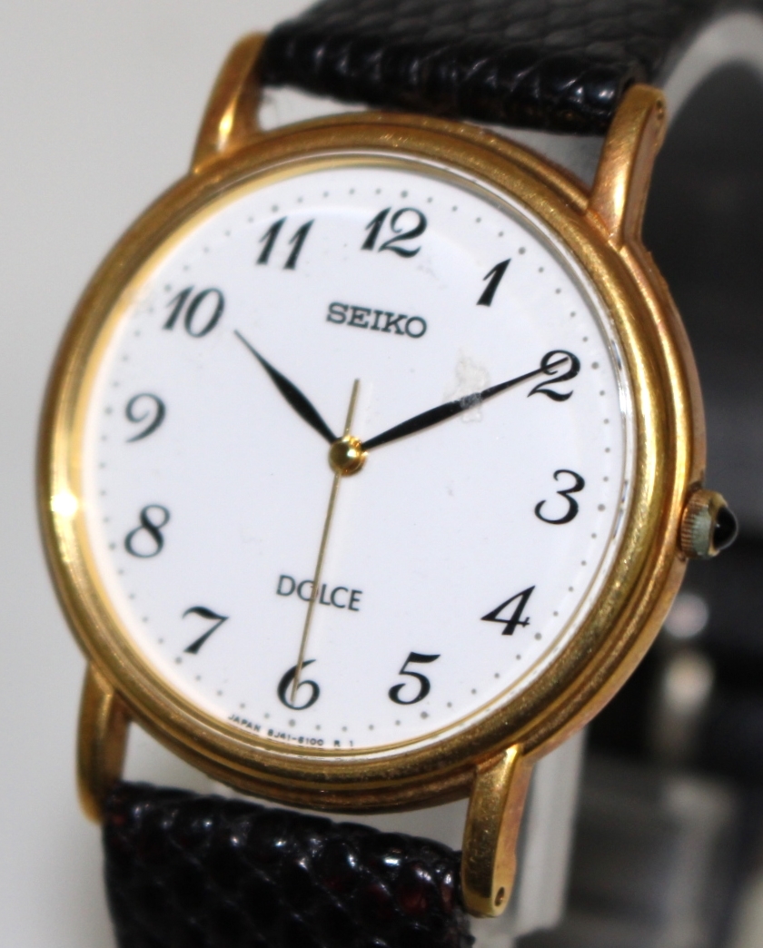 SEIKO DOLCE セイコードルチェ 18kt 8j41-6060 SEIKO セイコー DOLCE ドルチェ 18KT 18金 金無垢 8J41-6060 クォーツ