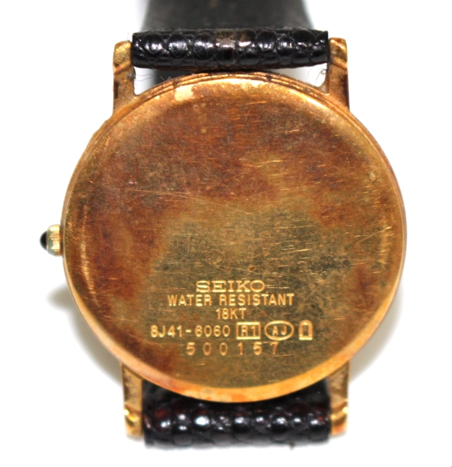 SEIKO セイコー DOLCE ドルチェ 18KT 18金 金無垢 8J41-6060 クォーツ