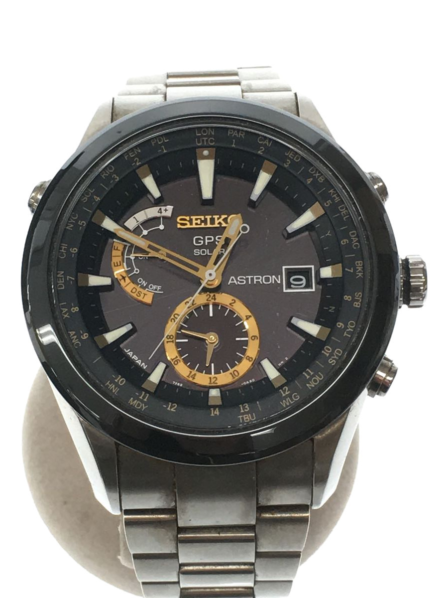 定番，限定SALE SEIKO ソーラー腕時計/アナログ/チタン/BLK/SLV/7X52-0AA0ASTRON/GPSソーラー電池(デジタル)｜売買されたオークション情報、yahooの商品情報をアーカイブ公開 - オークファン その他