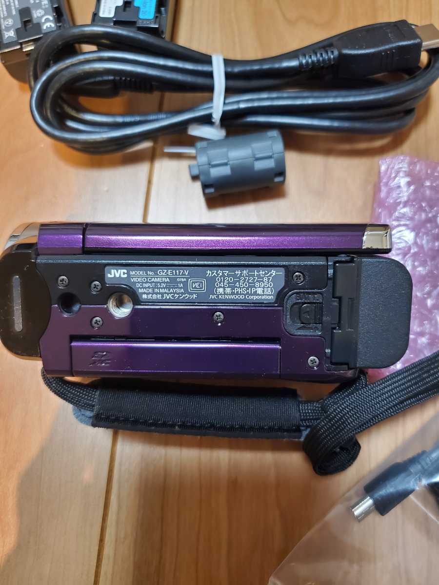 JVC Everio GZ-E117　ビデオカメラBDライター Everio GZ-E117 JVC GZ JVCケンウッド 専用BDライターCU-BD5公式認定