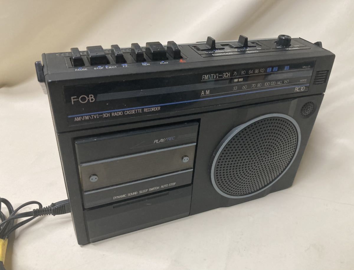 動作品】DOSHISHA CORPORATION FOB RC10 FM/AM ラジオレコーダー 動作品】DOSHISHA CORPORATION FOB RC10 FM/AM ラジオレコーダー