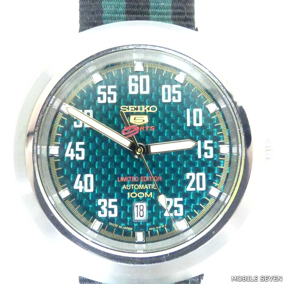 SEIKO セイコー 5 SPORTS LIMITED EDITION 自動巻 100m 4R35-01M0 現状 