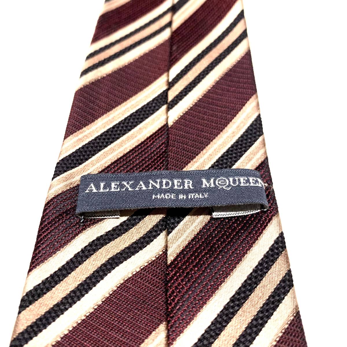 ALEXANDER McQUEEN アレキサンダーマックイーン ネクタイ（エンジ