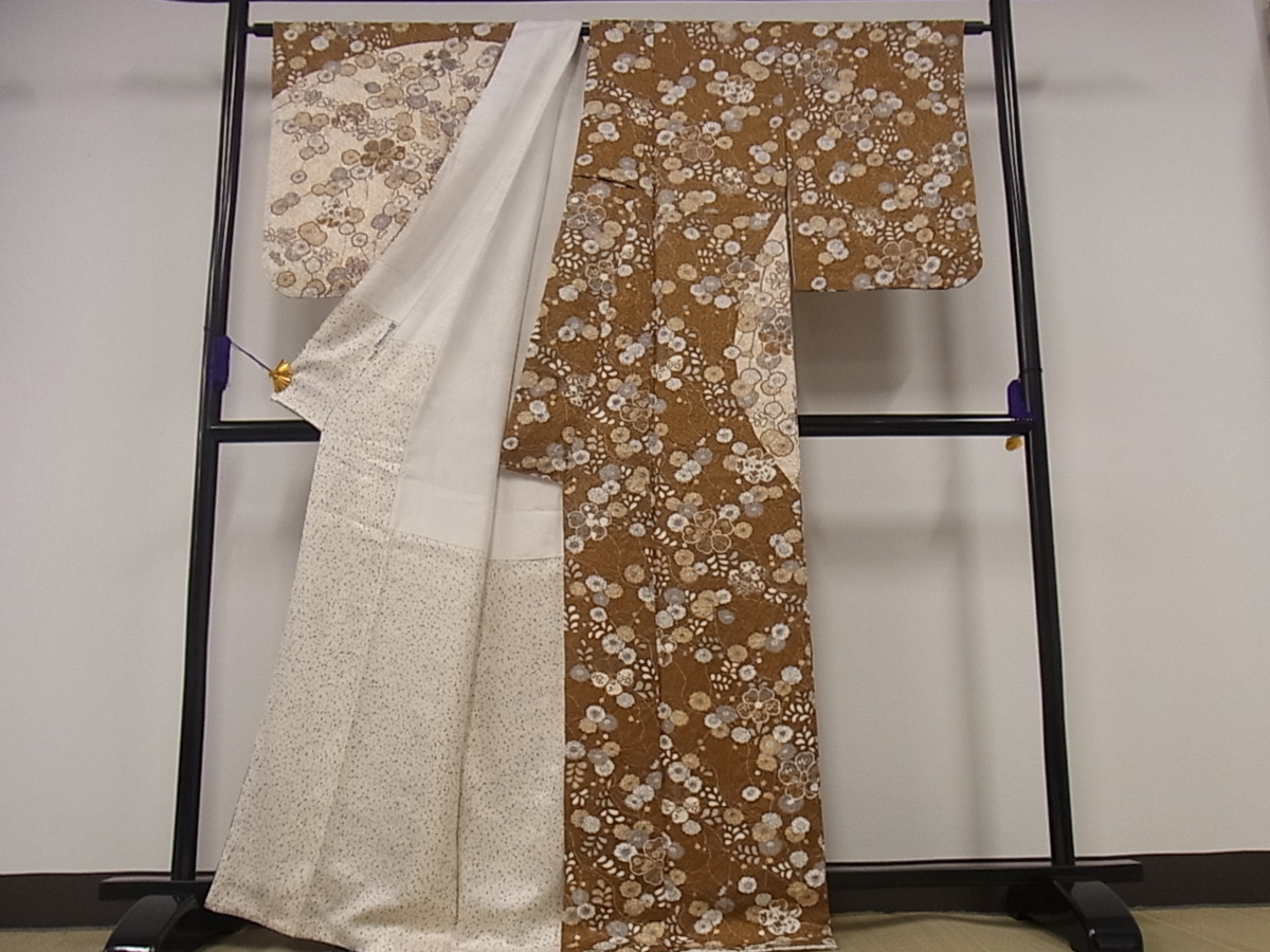 辻が花 絞り 訪問着 金彩 逸品 正絹 着物屋こころ□訪問着 暈し染め