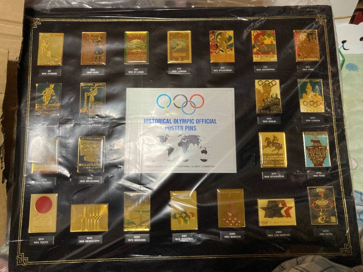 HISTORICAL OLYMPIC OFFICIAL POSTER PINS / オリンピック ポスター 