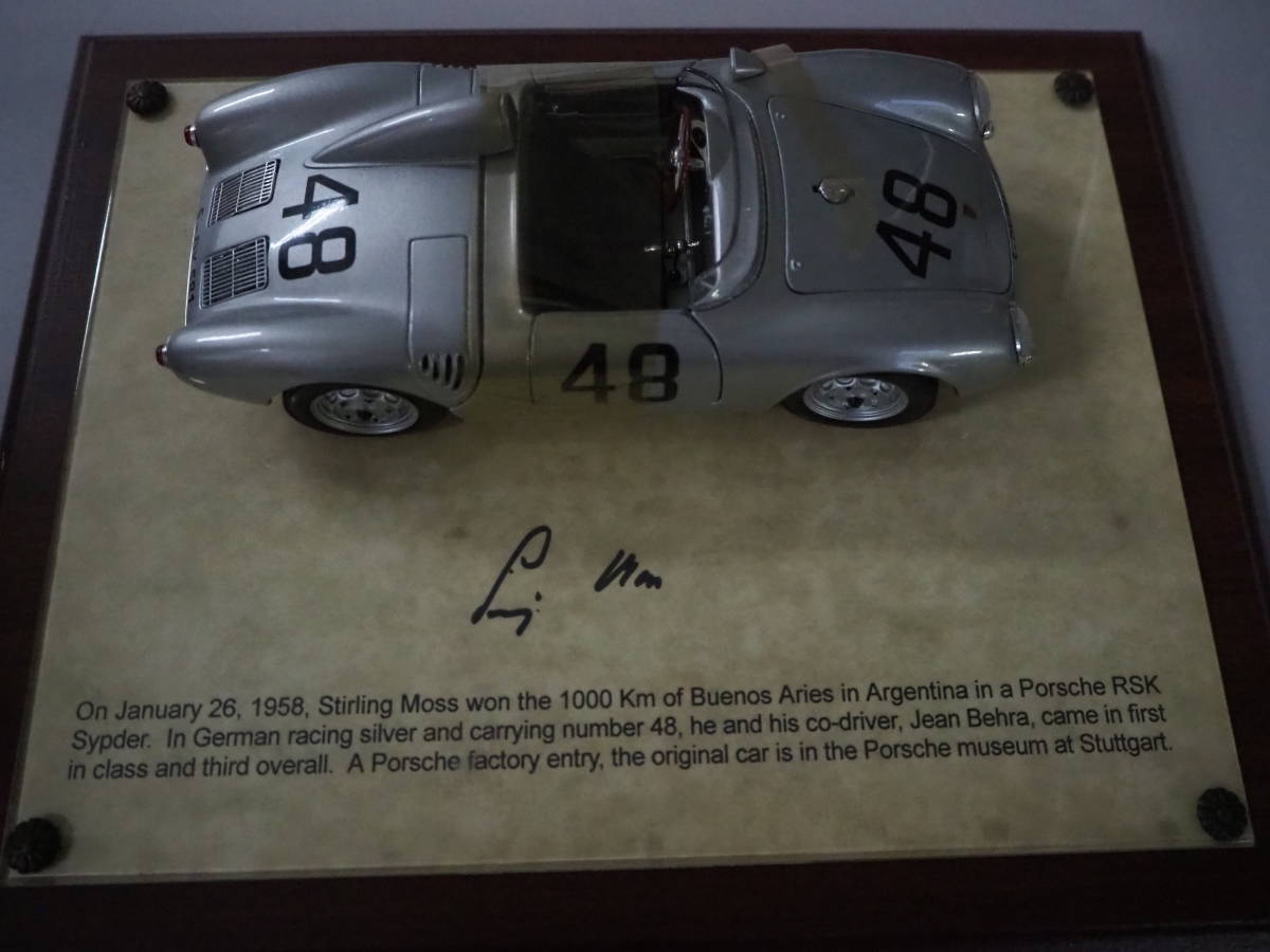 高品質，お得 Maisto マイスト Porsche 550A RSK Spyder 1958 スターリングモス ポルシェ博物館 サイン入り 壁掛け ポルシェ レア(マイスト)｜売買されたオークション情報、yahooの商品情報をアーカイブ公開 - オーク マイスト
