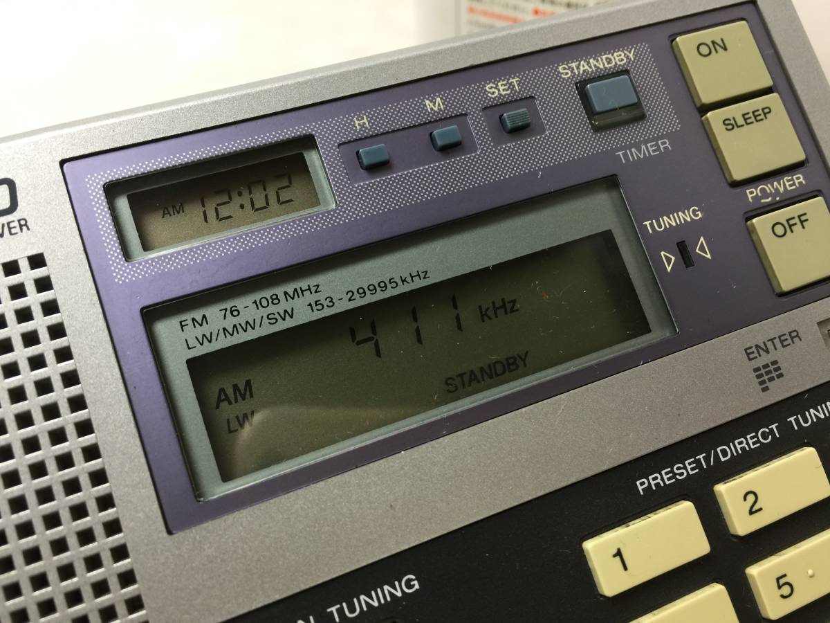 ICF-7600D SONY ソニー ICF-7600DS RECEIVER ICF-7600D☆ソニー ★SONY ICF-7600D★ソニー FM/LW/MW/SW 4バンドラジオ レシーバー【中古/現状品/通電確認OK/ラジオ聴けました】
