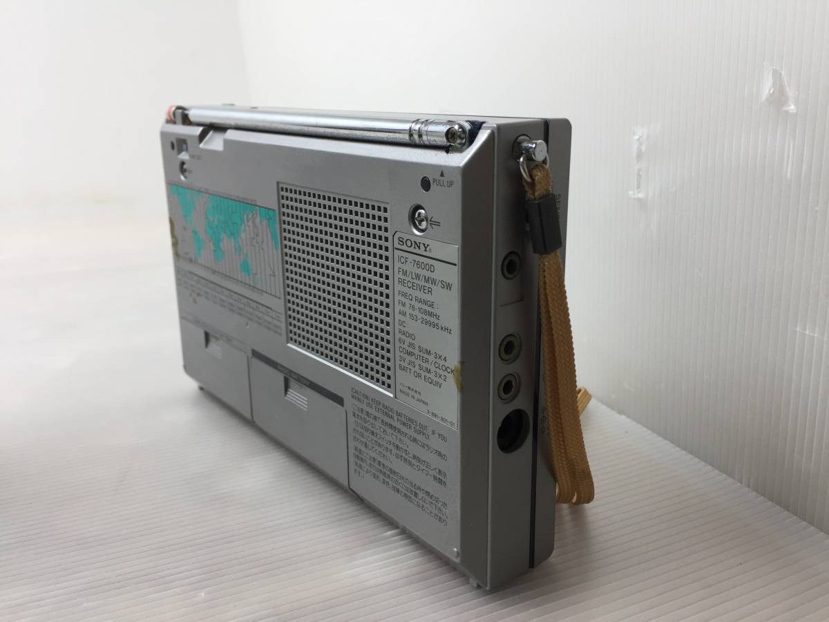 ICF-7600D SONY ソニー ICF-7600DS RECEIVER ICF-7600D☆ソニー ★SONY ICF-7600D★ソニー FM/LW/MW/SW 4バンドラジオ レシーバー【中古/現状品/通電確認OK/ラジオ聴けました】