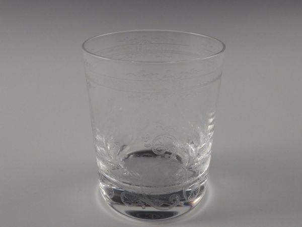 □匠□Baccarat バカラ ガラス 花唐草文 タンブラー グラス 無傷完品