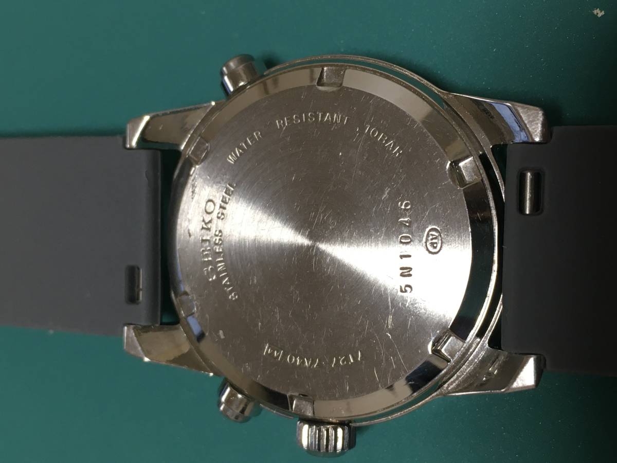 SEIKO セイコー SUS サス クロノグラフ 7T27-7A40 訳あり(セイコー 