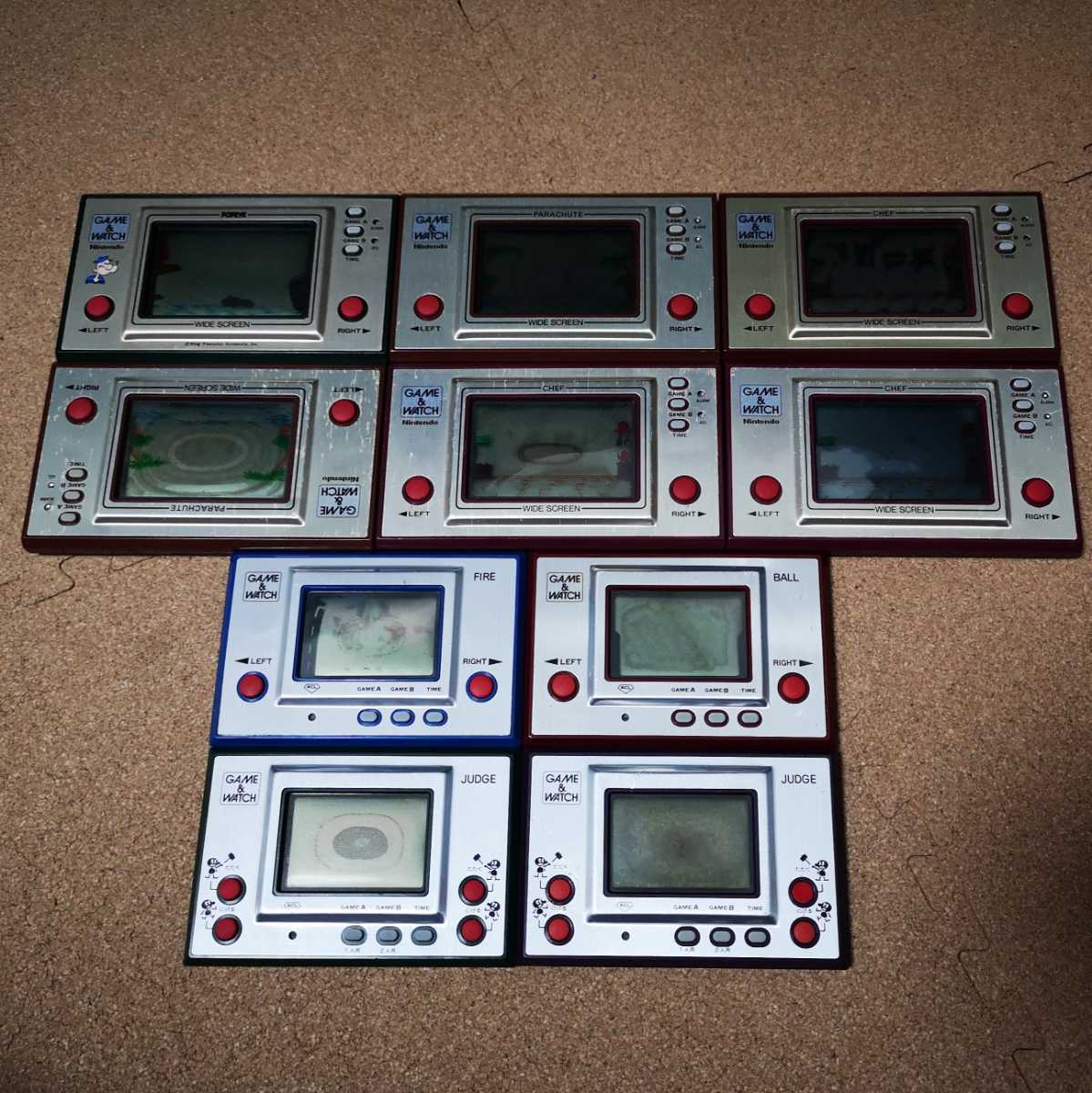 ゲームウォッチ大量セット！GAME＆WATCH 初期画面のみ起動確認済み