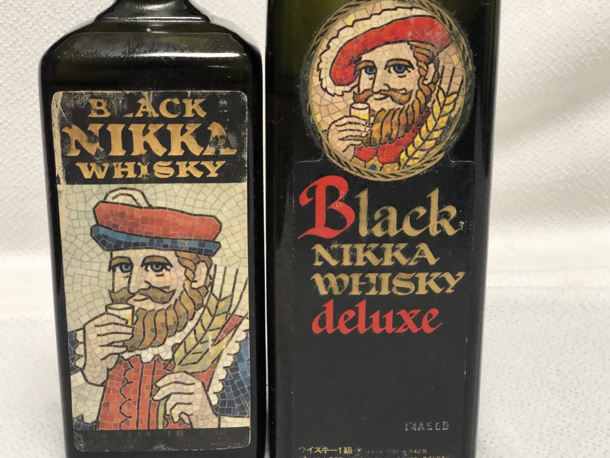 未開栓 古酒 ブラック ニッカ ウヰスキー deluxe1級 ＆ ブラックー50