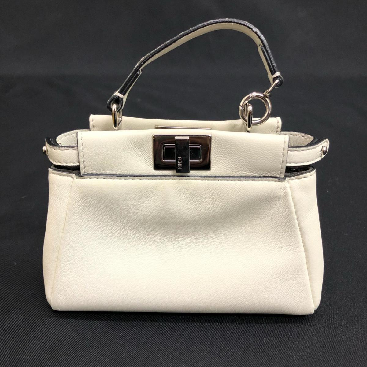 FENDI フェンディ ピーカブー ミニ 2WAYショルダーバッグ ターンロック 