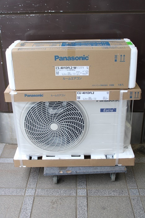 パナソニック　ルームエアコン　内部クリーン搭載　主に14畳用　単相200V　室内機・室外機セット 2021年製 CS-401DFL2-W 新品未開封◆6 エオリア | パナソニック ルーム CS-403DGX2-W クリスタルホワイト