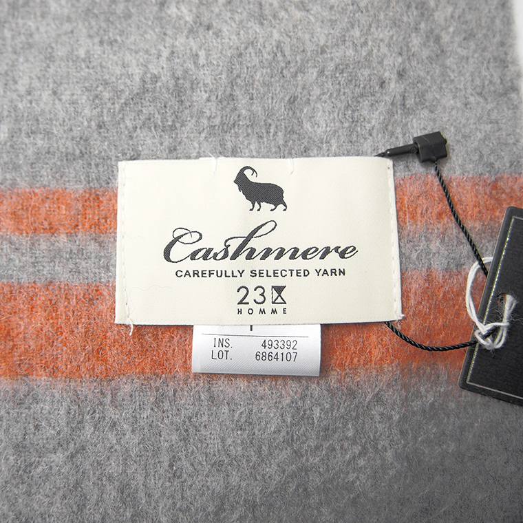 カシミヤ マフラー | KAWABE mau.さんコラボ》Filomo 極やわカシミヤ 新品 1.7万 23区オム カシミヤ 100% マフラー 灰 【K23140】 23区 HOMME 秋冬 メンズ ストール カシミア ニジュウサンク グレー