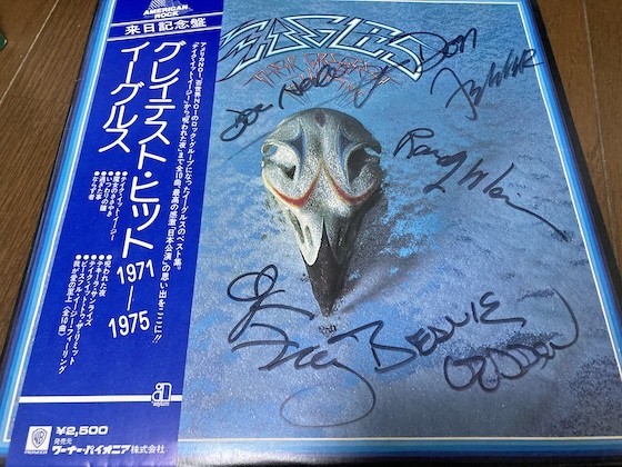 Eagles イーグルス 直筆サイン入り LP レコード 【送料無料】 お手元に