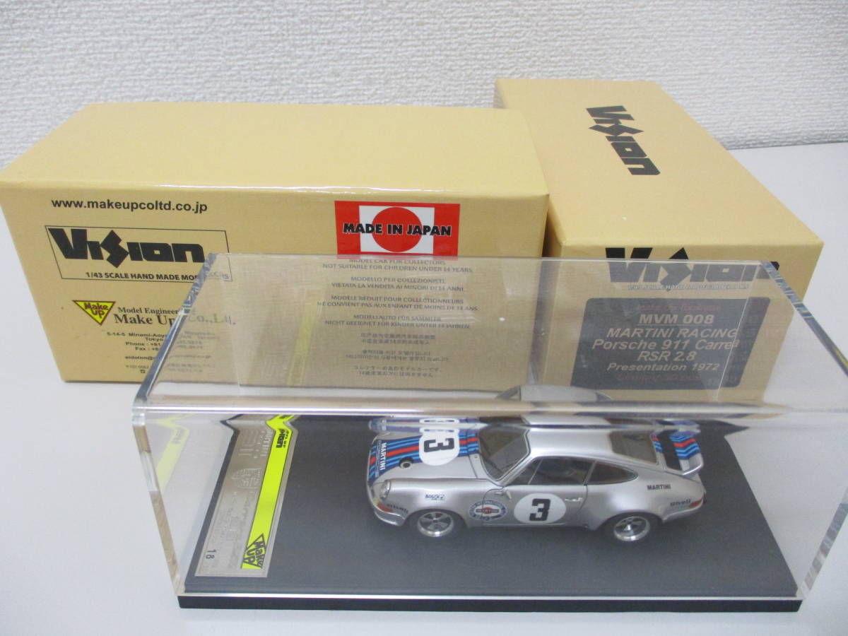 1⁄43 ポルシェ 0 RSR メイクアップ Porsche Winner 1 Carerra 2 Targa #8 3