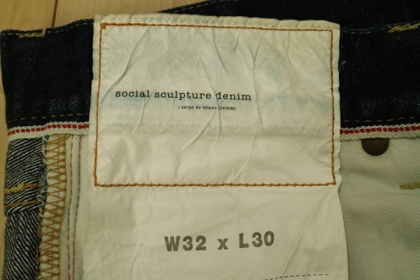 visvim 2018MODEL SOCIAL SCULPTURE DENIM 03 RED EDGE ヴィズヴィム