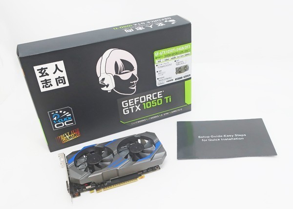 ◇ジャンク【玄人志向】GEFORCE GTX 1050 Ti グラフィックボード GF