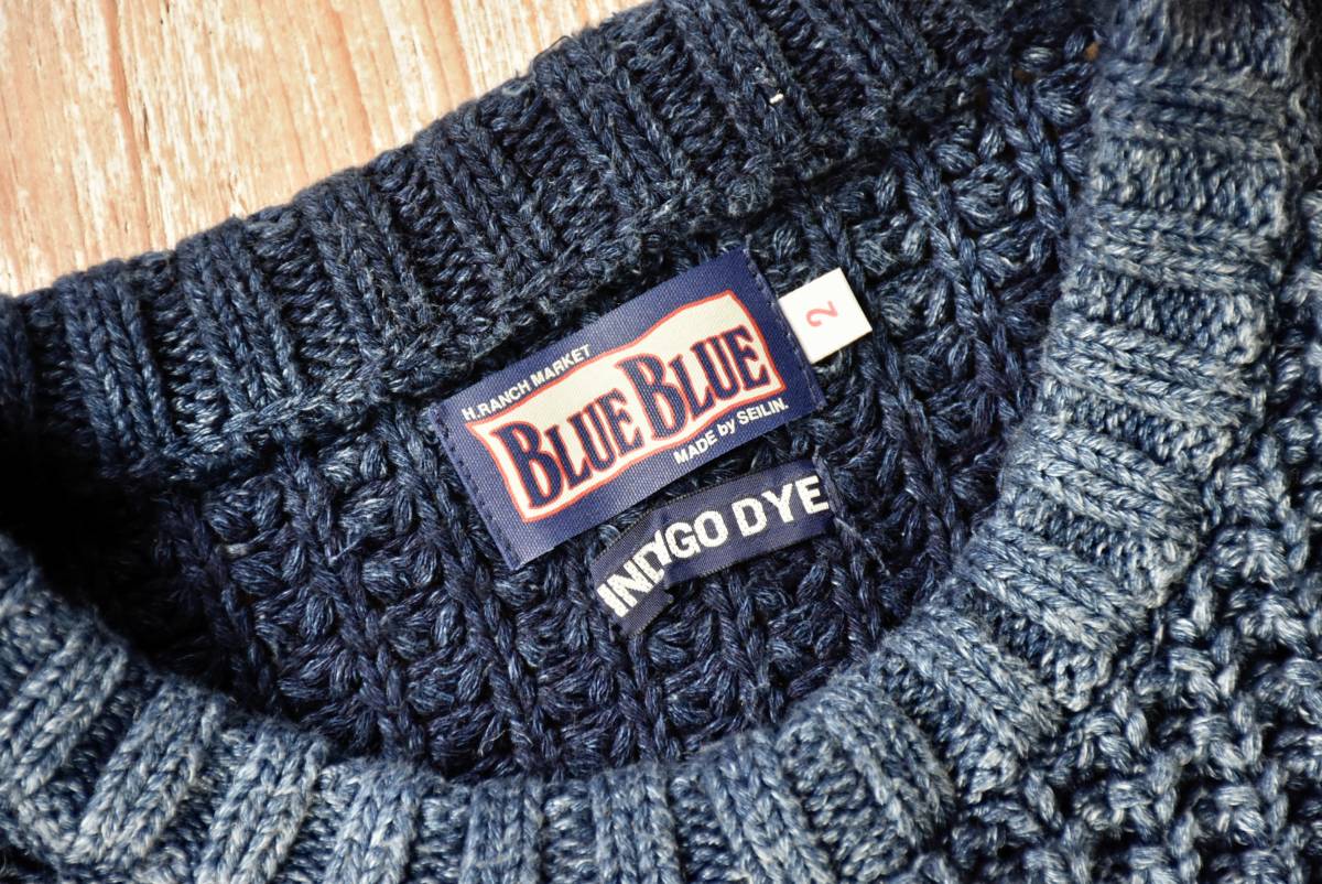 希少 名作 良品 BLUE BLUE JAPAN ブルーブルー インディゴ 藍染め 