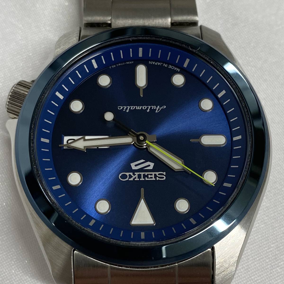 1円スタート！！】美品！ セイコー SBSA061 4R36-08M0 ファイブ  