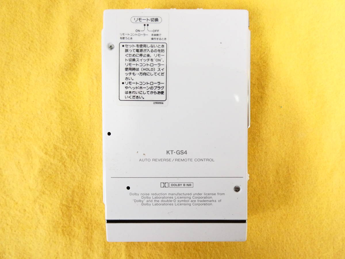 TOSHIBA KT-GS4 ポータブルカセットプレーヤー 動作未確認 TOSHIBA KT