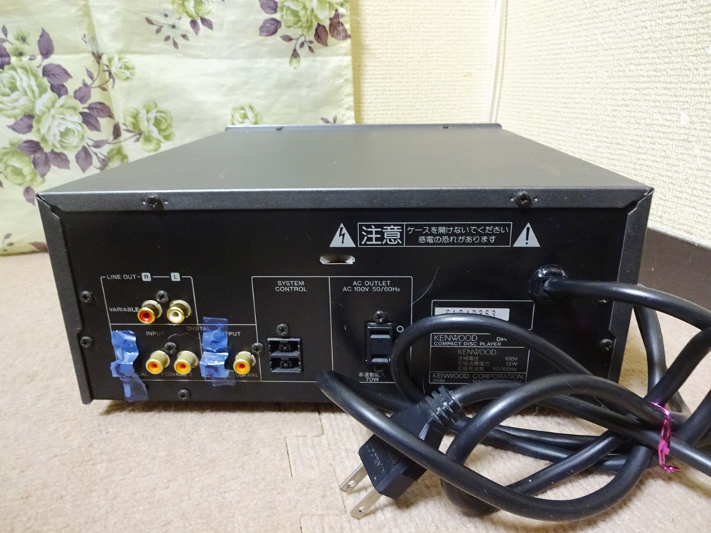 KENWOOD／ケンウッド CDプレーヤー DPF-7002 ジャンク KENWOOD CD