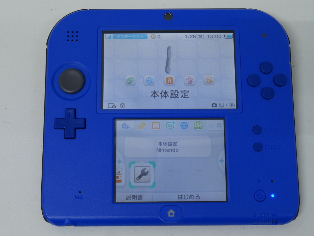 □/Zこ4833 任天堂 NINTENDO 2DS ニンテンドー2DS 初期化済 FTR-001