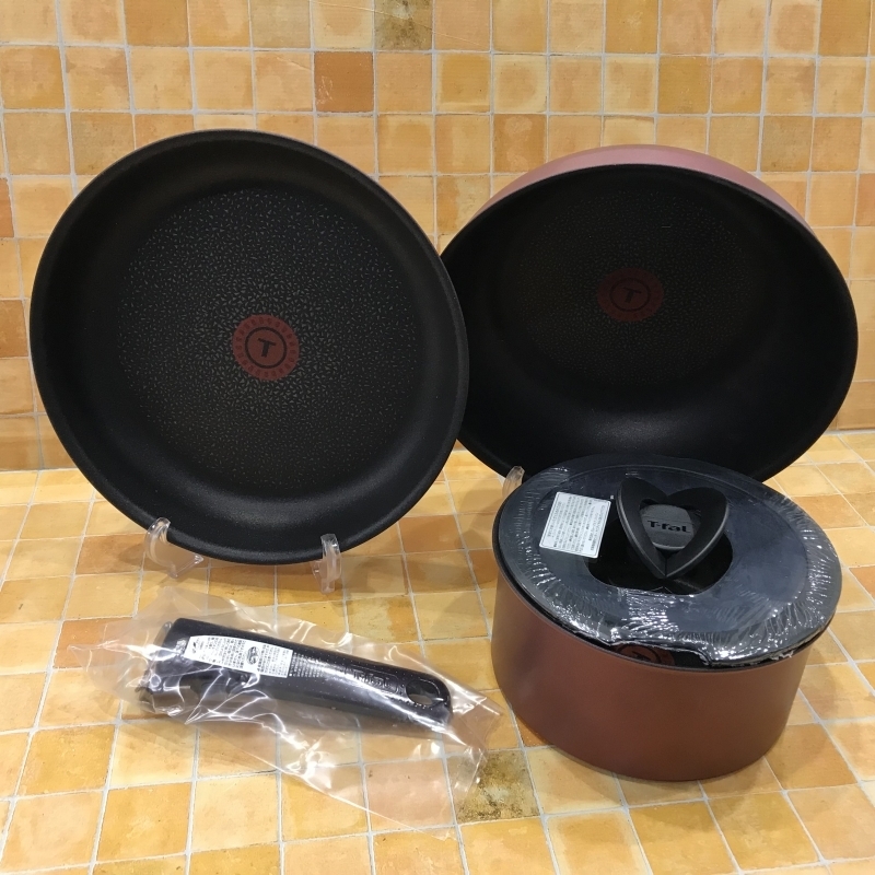 未使用 Ｔ－ｆａｌ ティファール Ｌ６５１９０ フライパン インジニオ・ネオ ＩＨブルーム エクセレンス セット６ ギフト/248