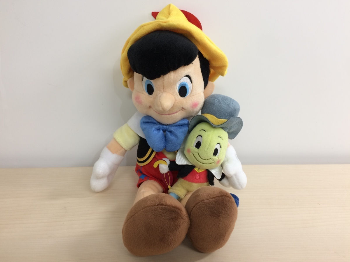 ディズニー ストア ピノキオ＆ジミニークリケット ぬいぐるみ 7A3 【60