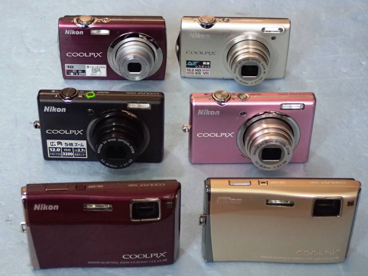 Nikon EN-EL10 Coolpix 2-Pack Camera El10 Nikon、EN-EL10バッテリー使用「 COOLPIX S5100 / S570 / S230 / S60 」 の6台組