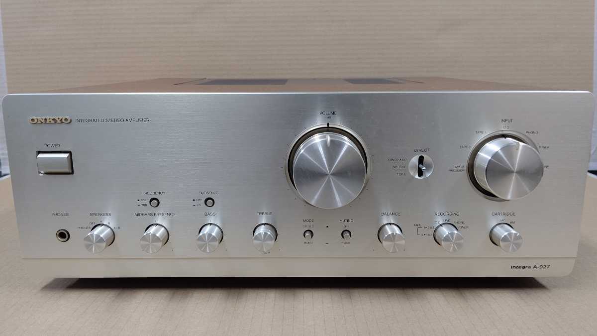 □ONKYO/オンキョー□ プリメインアンプ【A-927】通電確認のみの為 