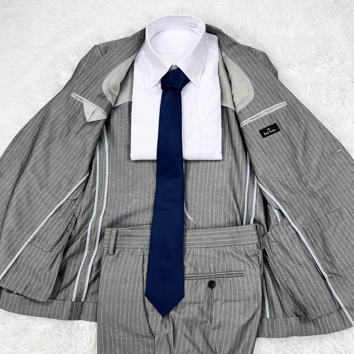 A5 PS PaulSmith 【極上の艶】シルク混 ウール スーツ セットアップ