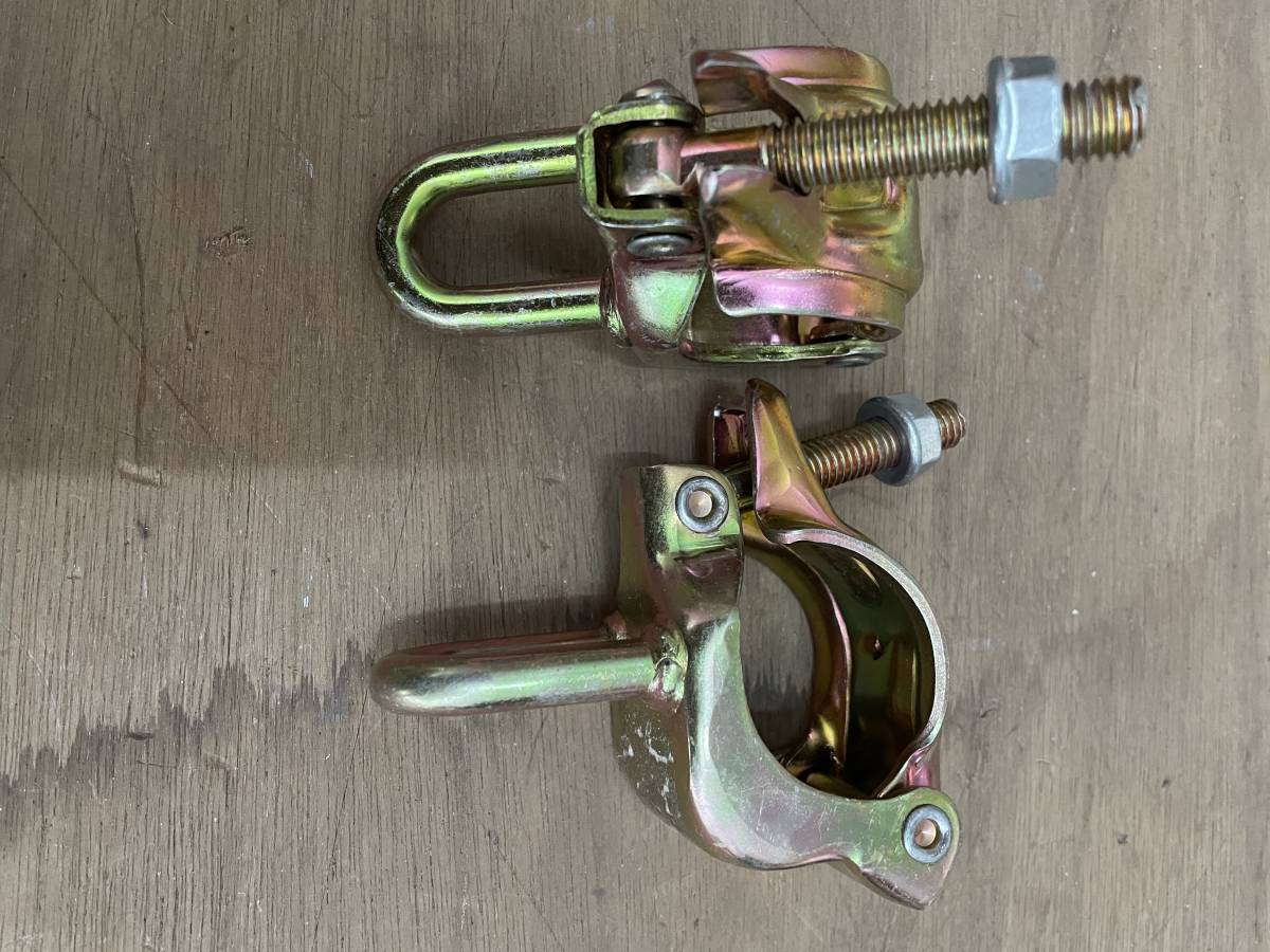 ｂ１１ 足場材 リングクランプ 吊りクランプ 単管パイプ用 親綱用 安全帯用フック掛け 14個セット 送料着払い 足場台 足場板 売買されたオークション情報 Yahooの商品情報をアーカイブ公開 オークファン Aucfan Com