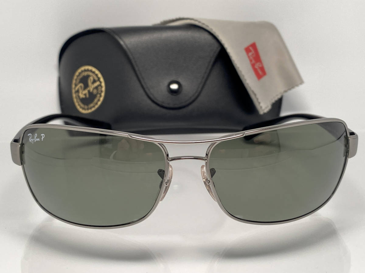 偏光レンズ☆RAY-BANレイバン RB3379 黒ブラック/G-15 Polarized