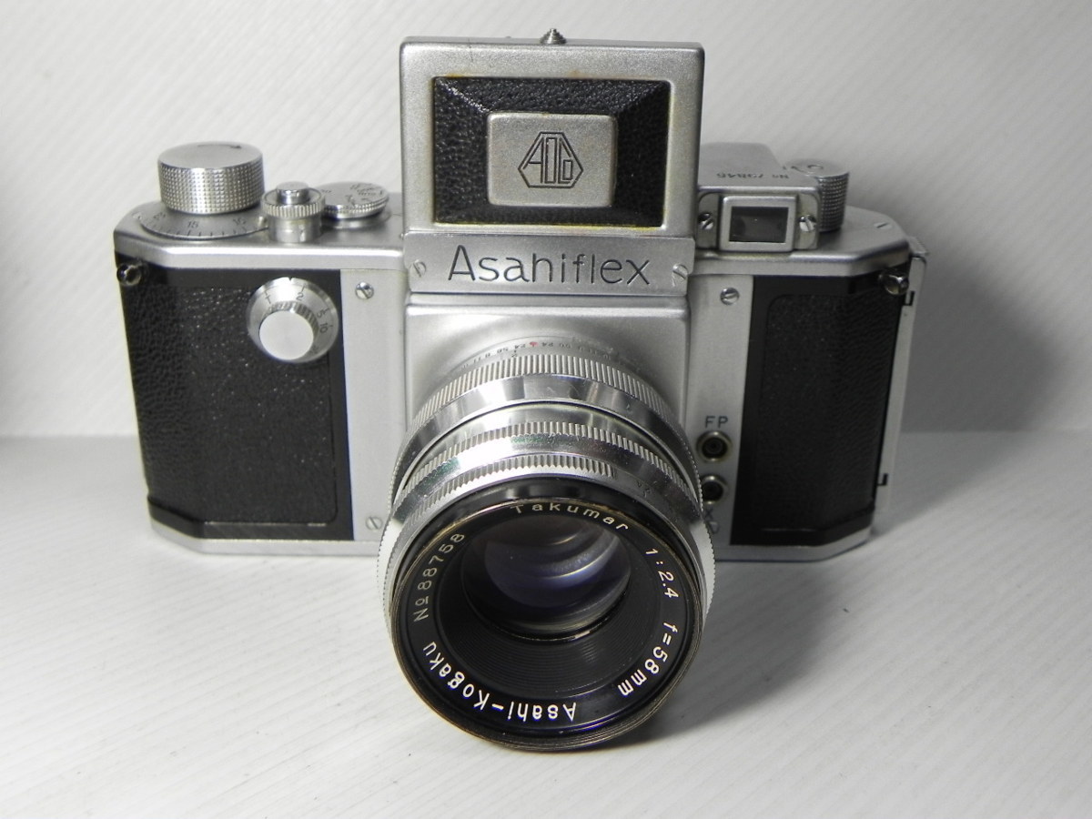 Asahiflex アサヒフレックス IIB 2B / Takumar 58mm Asahiflex IIA カメラ+Takuma 58mm/F2.4レンズセット(難有品