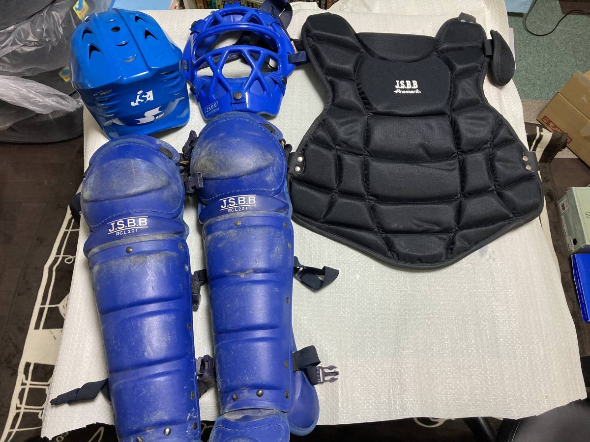 キャッチャー道具 キャッチャー防具zett 軟式用防具4点セット ゼット