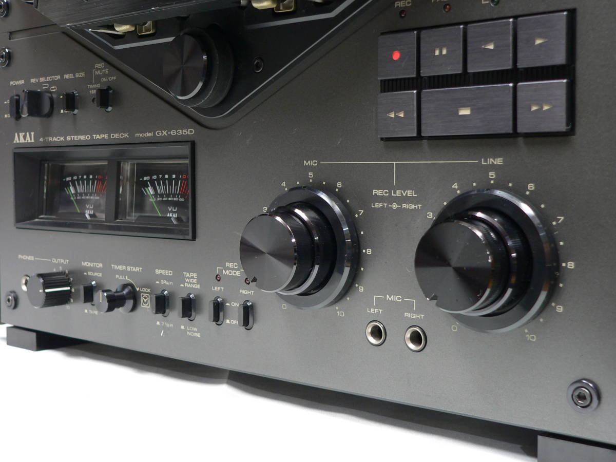 AKAI アカイ GX-635D 4トラ 2ch 19cm/s 録再オートリバースオープン