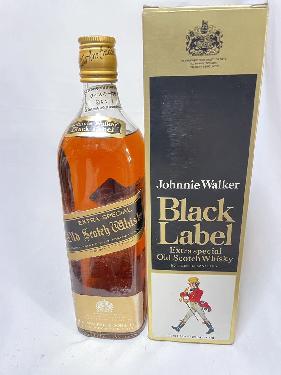 未開栓☆ 6376古酒☆Johnnie Walker ジョニーウォーカー Black LABEL