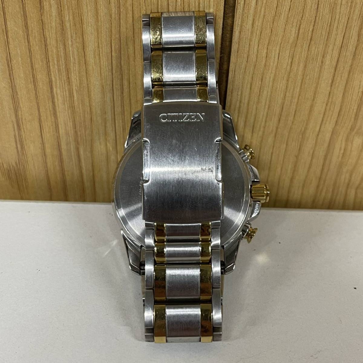 1円~【実働】CITIZEN シチズン エコドライブ E610-S104840 クロノ