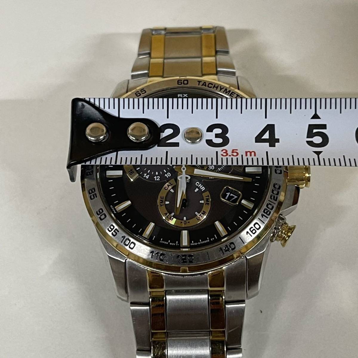 1円~【実働】CITIZEN シチズン エコドライブ E610-S104840 クロノ