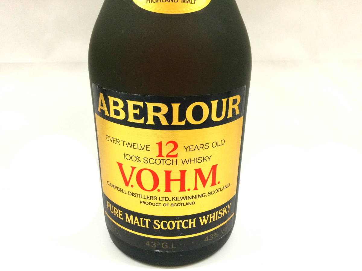 アベラワー ABERLOUR VOHM 12年 古酒 10年 ウイスキー ご*ま様 - 古酒