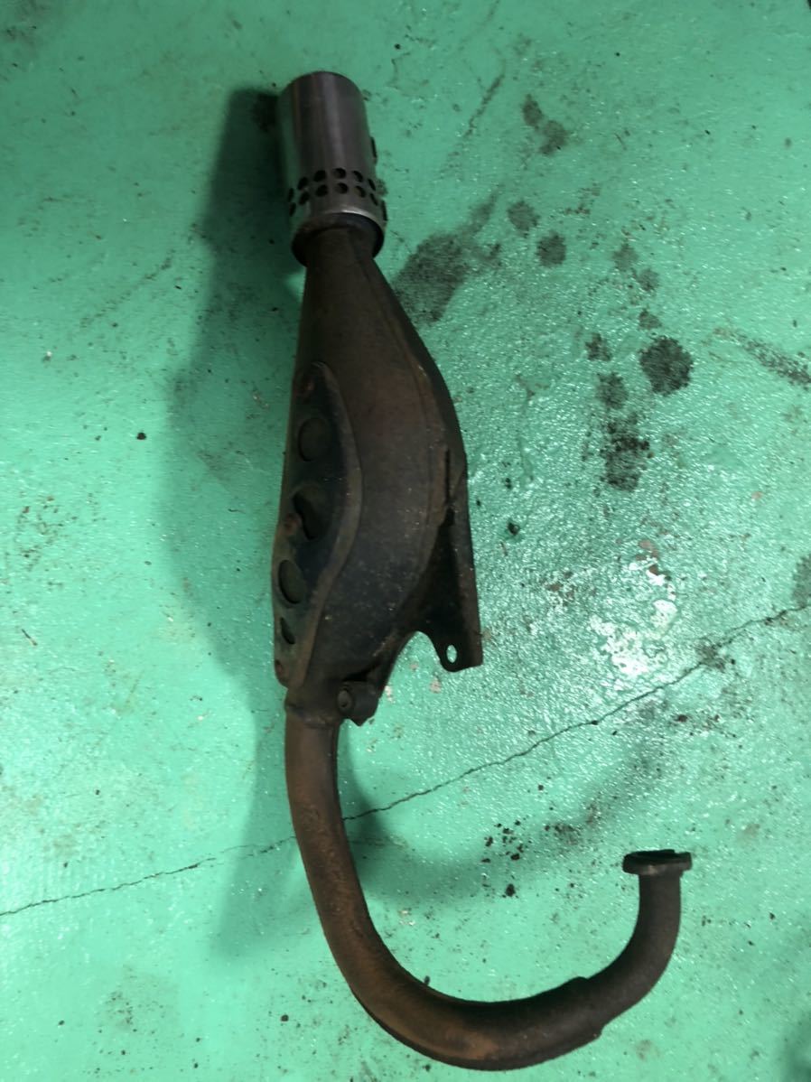 1円スタート！ チャンプRS 純正マフラー 純正チャンバー 54V 希少 当時 