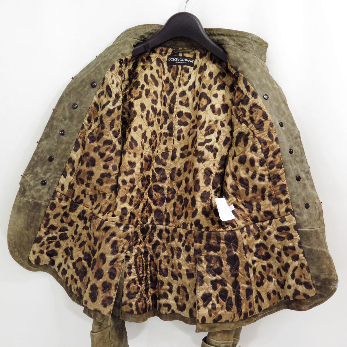 2006 DOLCE&GABBANA NAPOLEON LAMB LEATHER JACKET 42 ドルチェ 