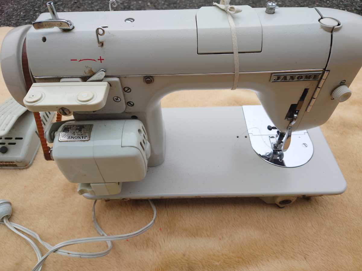21売切 JANOME ミシン 672型 アンティークミシン ジャノメ ハンド